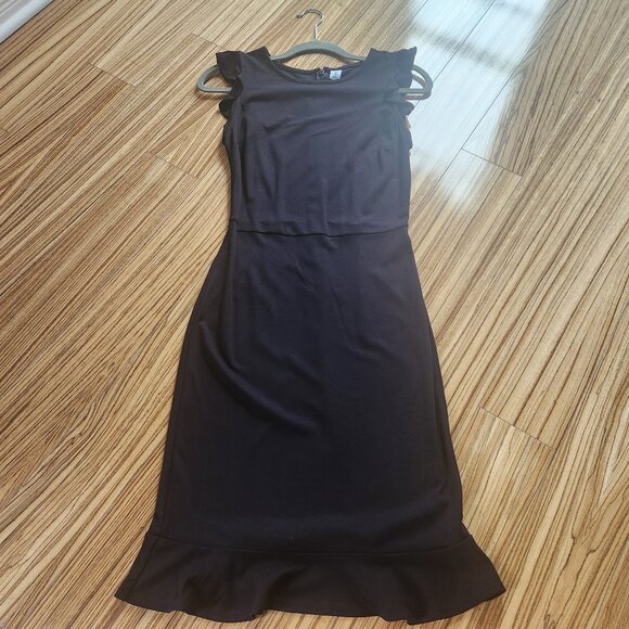 [NWT] OLD NAVY Sleeveless Ruffle-Trim Sheath Dress - Picture 2 of 5